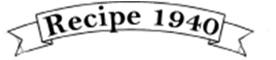 Recipe 1940 Logo